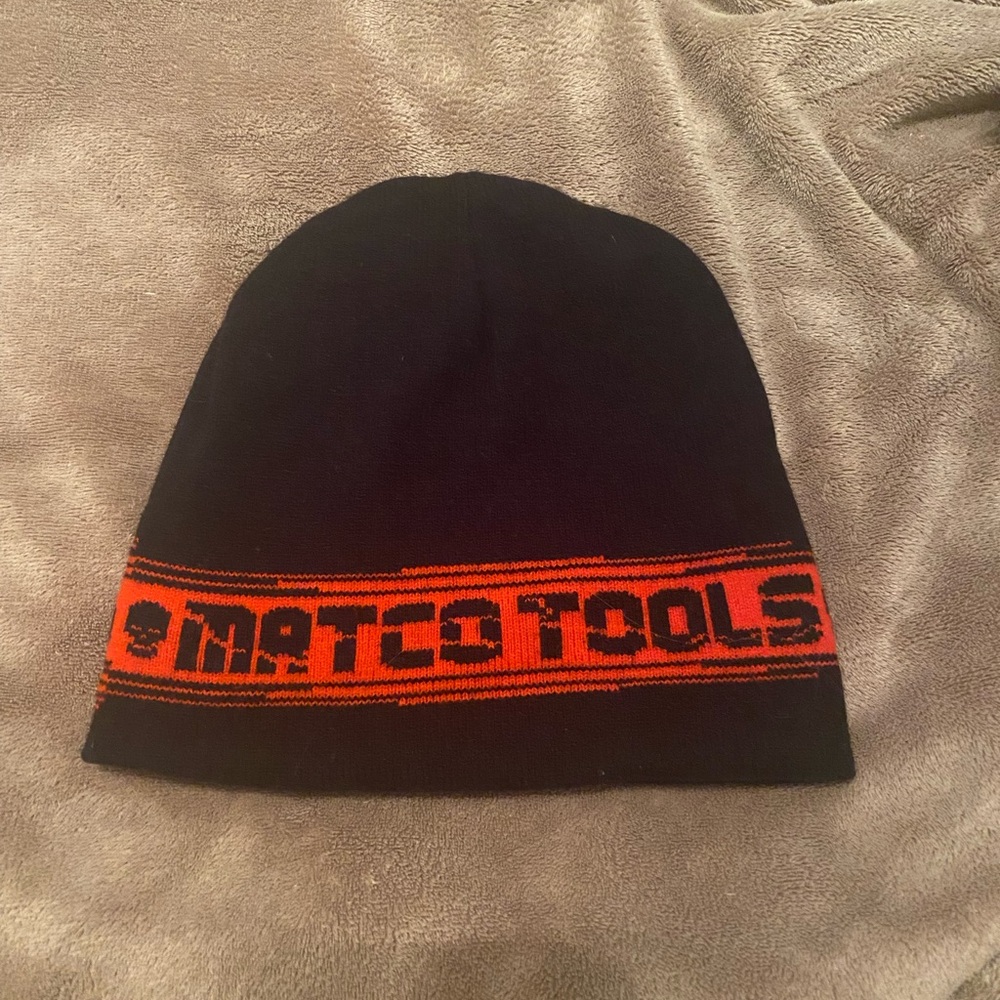 Black and Red Beanie